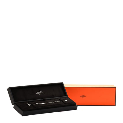 Hermes 18K White Gold Diamond Gambade Bracelet 5 of 5
