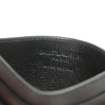 Saint Laurent Grain de Poudre Dollar Print Card Holder Black 6 of 7