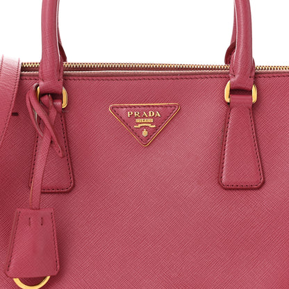Prada Saffiano Small Galleria Double Zip Tote Peonia 8 of 11