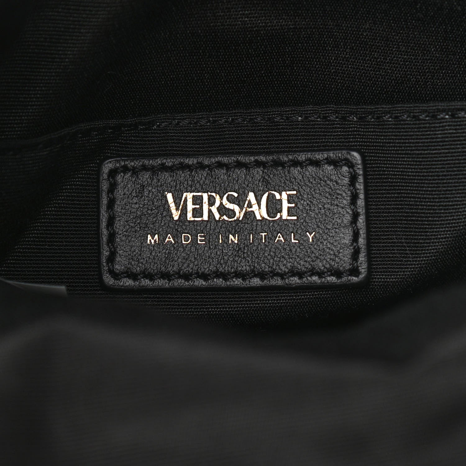 Versace Nappa Quilted Medusa Bucket Bag Black 6 of 9