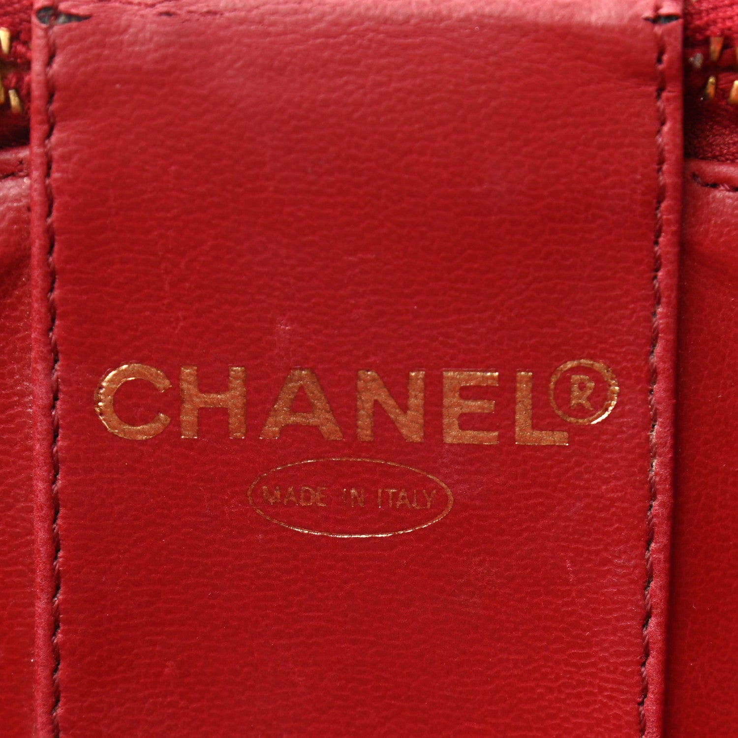 Chanel Caviar Vanity Cosmetic Case Red 6 of 12