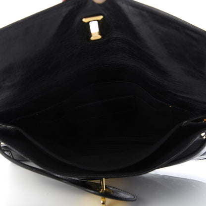 Balenciaga Calfskin Lune Clutch Black 5 of 9