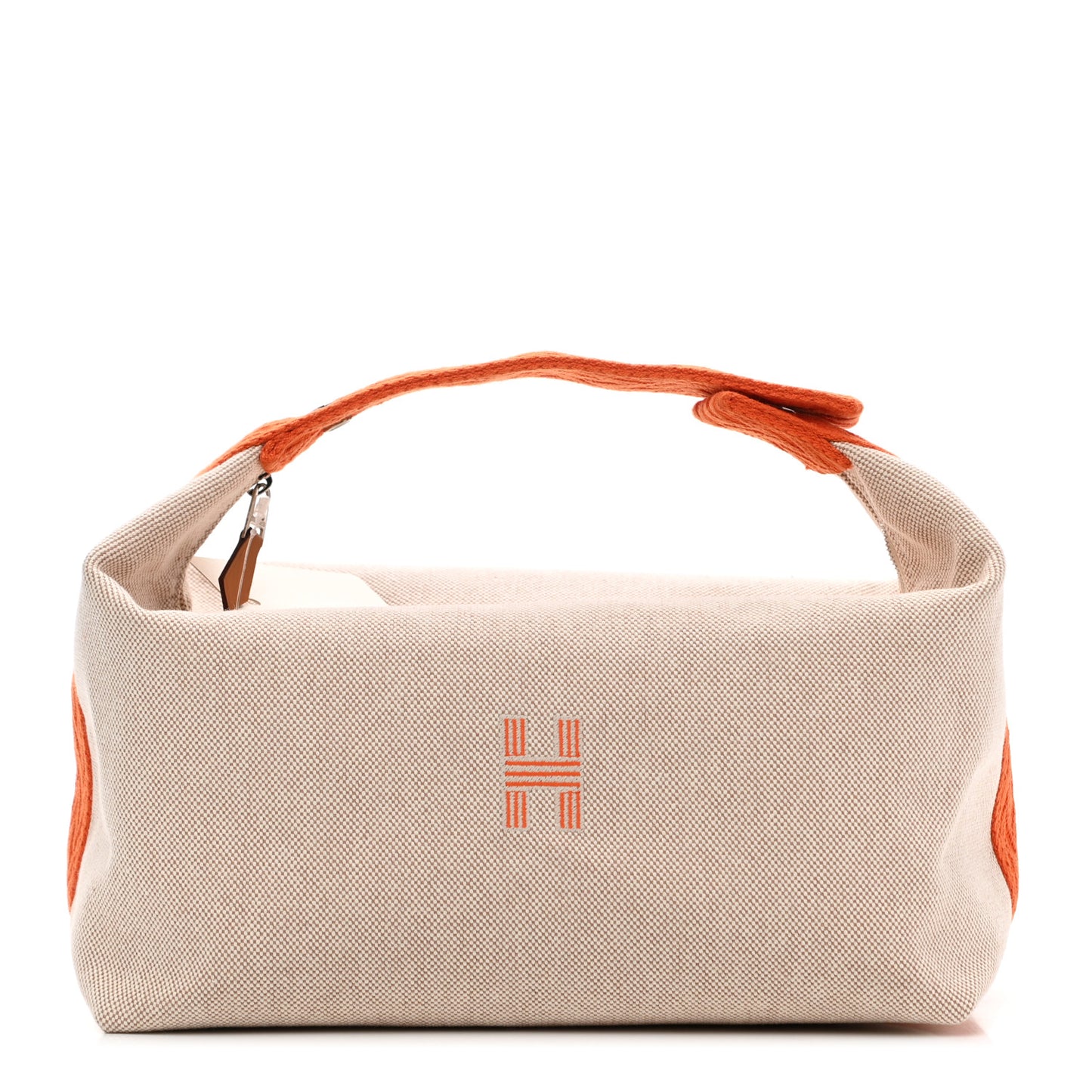 Canvas Large Bride-A-Brac Pouch Natural Orange