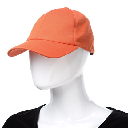 Hermes Cotton Cap 55 Orange 2 of 5