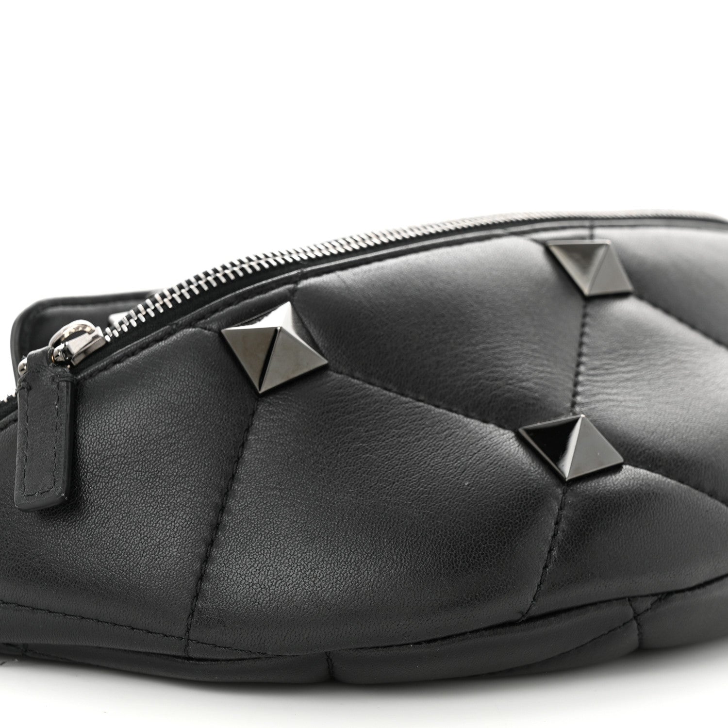 Valentino Garavani Nappa Monochrome Roman Stud Belt Bag Black 8 of 10