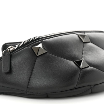 Valentino Garavani Nappa Monochrome Roman Stud Belt Bag Black 8 of 10