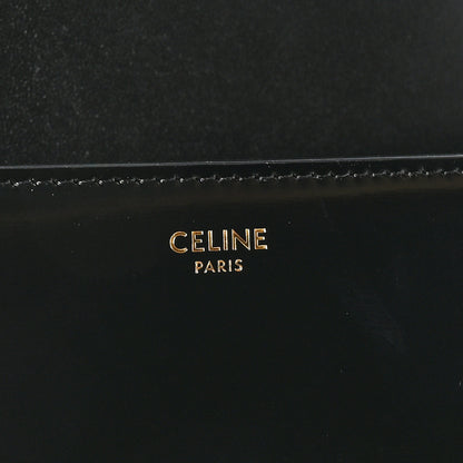 Celine Shiny Calfskin Teen Triomphe Black 6 of 10