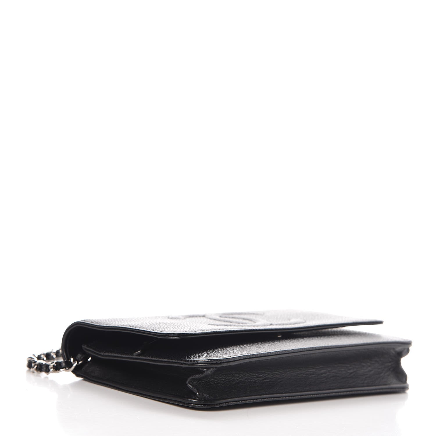 Chanel Caviar Timeless CC Wallet On Chain WOC Black 4 of 9