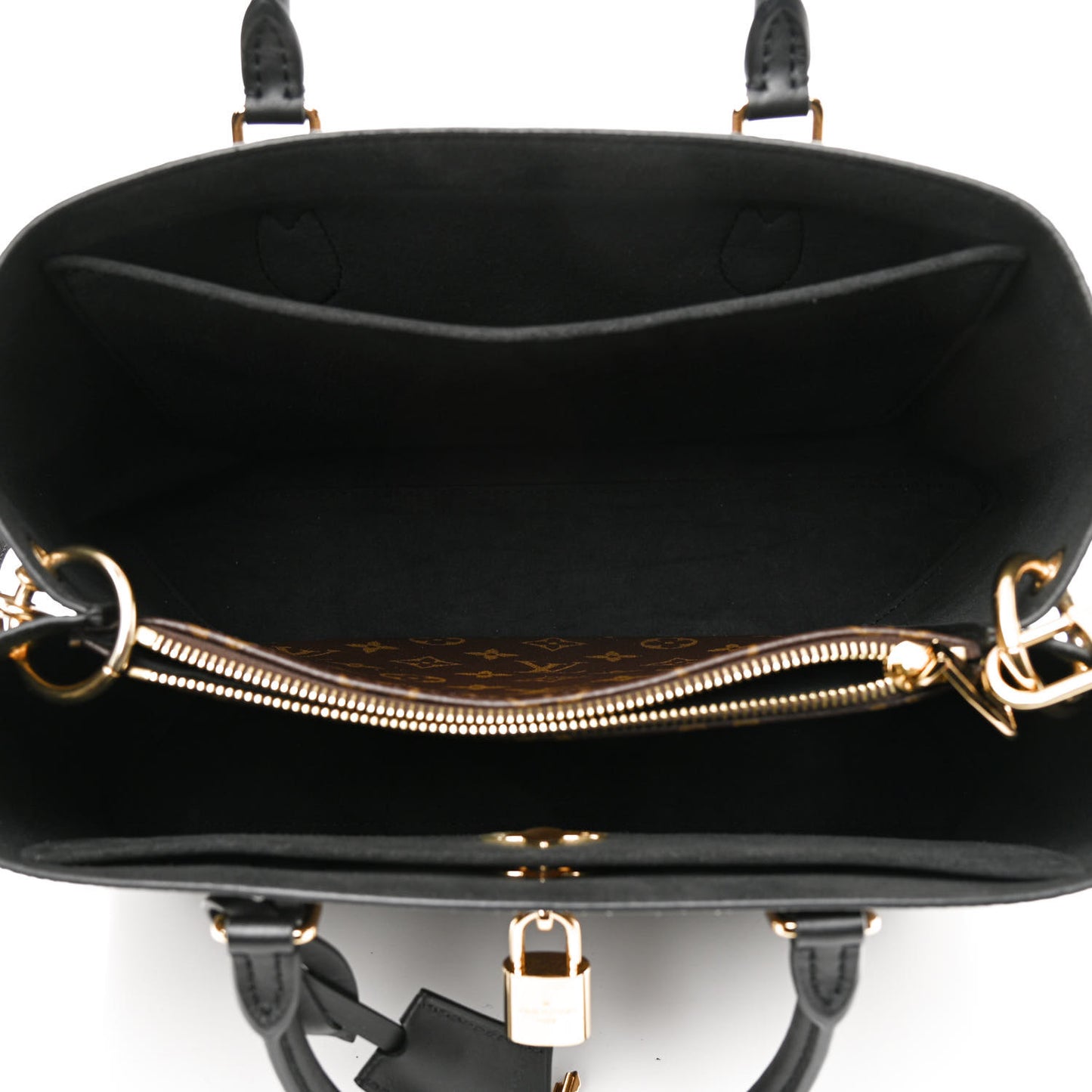 Monogram Flower Tote Black