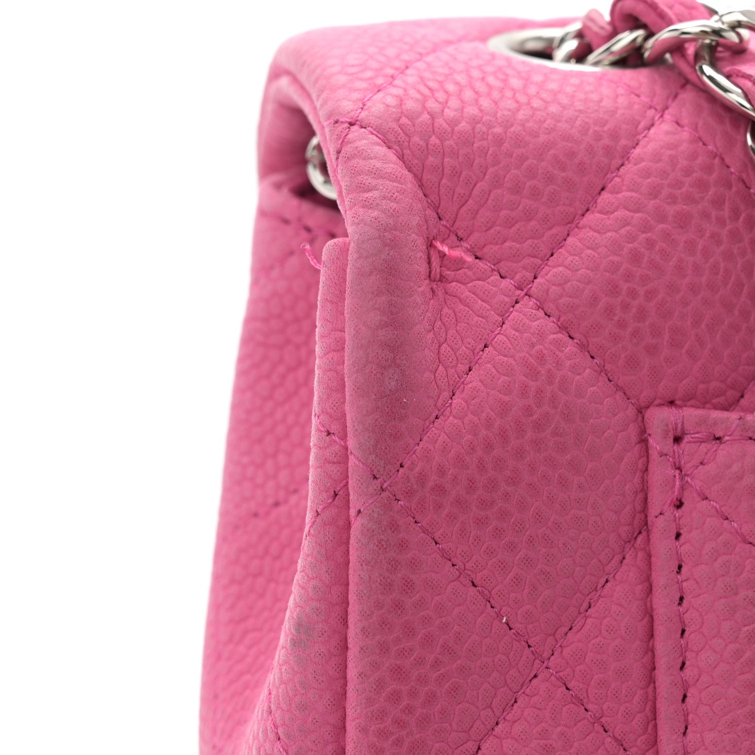Chanel Iridescent Caviar Quilted Mini Rectangular Flap Pink 12 of 13