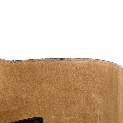 Loewe Smooth Calfskin Medium Pebble Bucket Bag Black 11 of 13