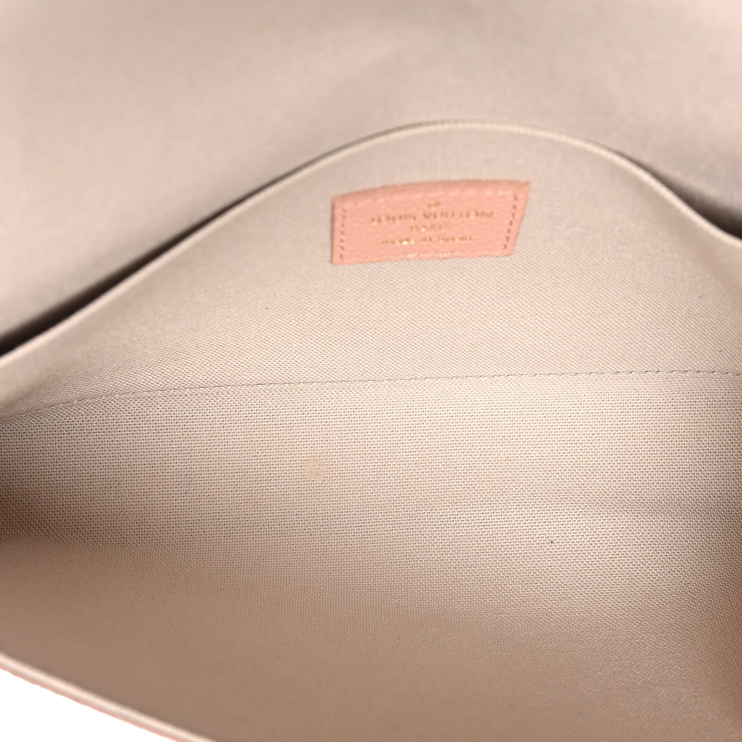 Louis Vuitton Empreinte Monogram Giant Felicie Pochette Chain Wallet Rose Trianon Creme 6 of 10
