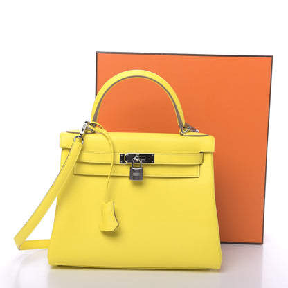 Hermes Evercolor Kelly Retourne 28 Lime 11 of 11