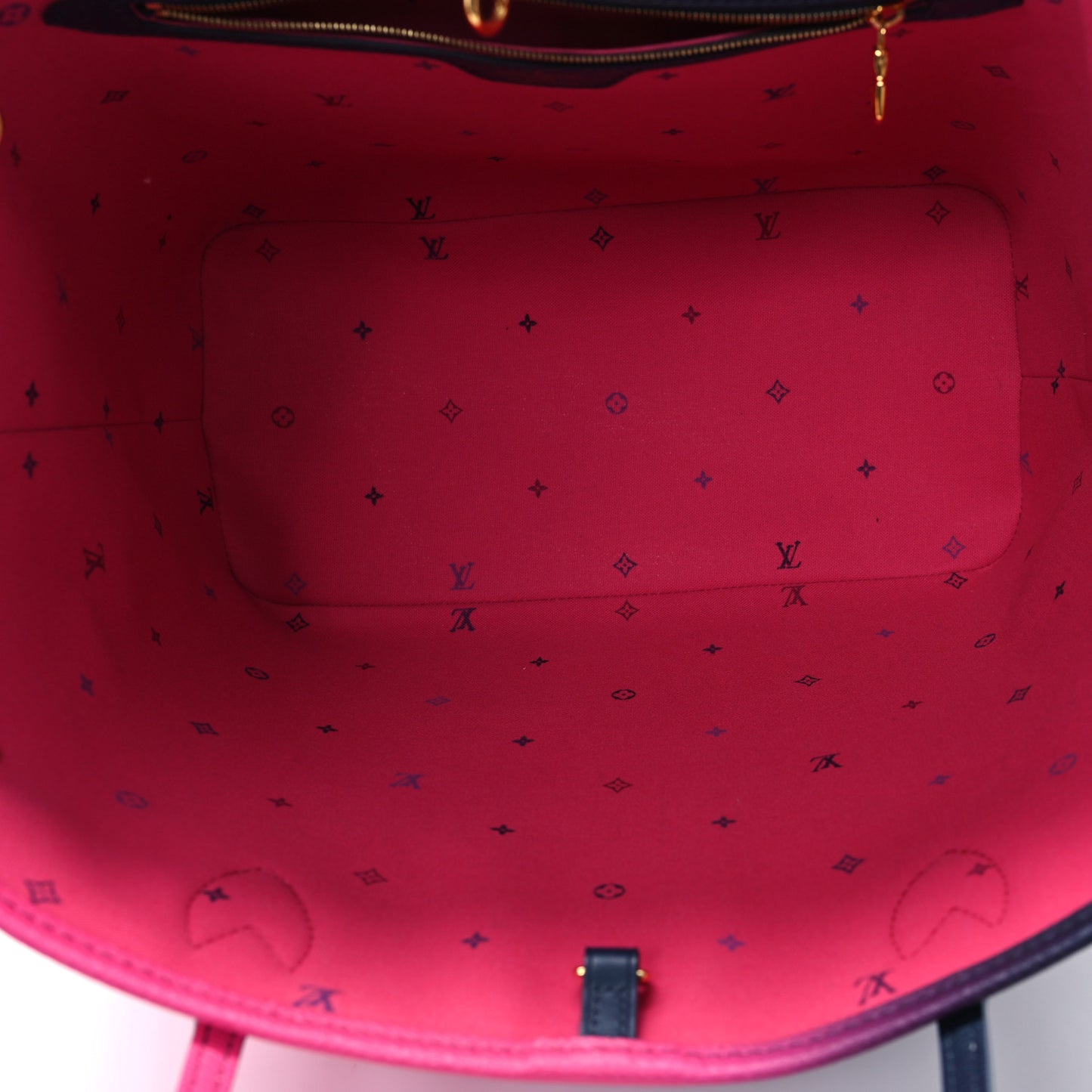 Monogram Giant Spring In The City Neverfull MM Midnight Fuchsia