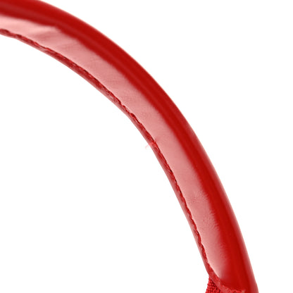 Balenciaga Cotton Canvas Satin Calfskin Navy Cabas XS Natural Red 14 of 14