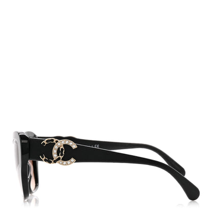 Chanel Acetate Lambskin CC Sunglasses 5457-Q-A Black 3 of 8