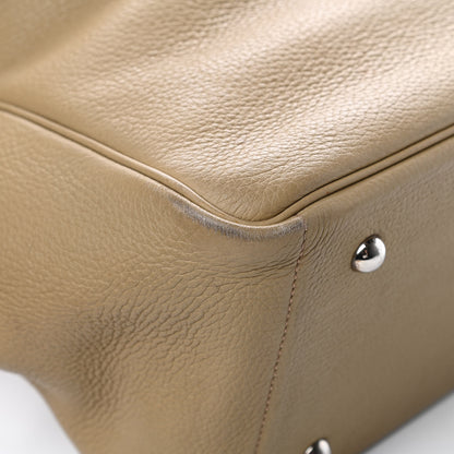 Hermes Taurillon Clemence Victoria II Cabas 32 Camel 8 of 18