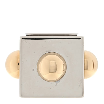 Hermes Palladium Permabrass Cube Collier De Chien Scarf Ring 1 of 3