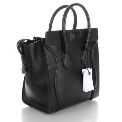 Celine Smooth Calfskin Mini Luggage Black 3 of 8
