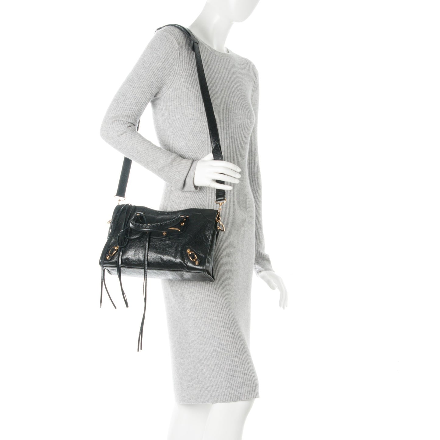Agneau Classic Gold Hardware S City Black
