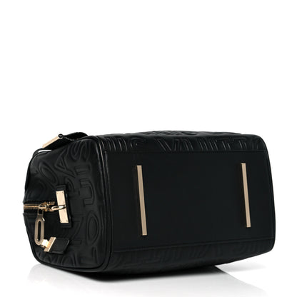 Louis Vuitton Calfskin Embossed Mini Cube Speedy Black 3 of 12