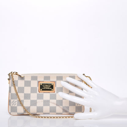 Louis Vuitton Damier Azur Pochette Milla MM 2 of 9