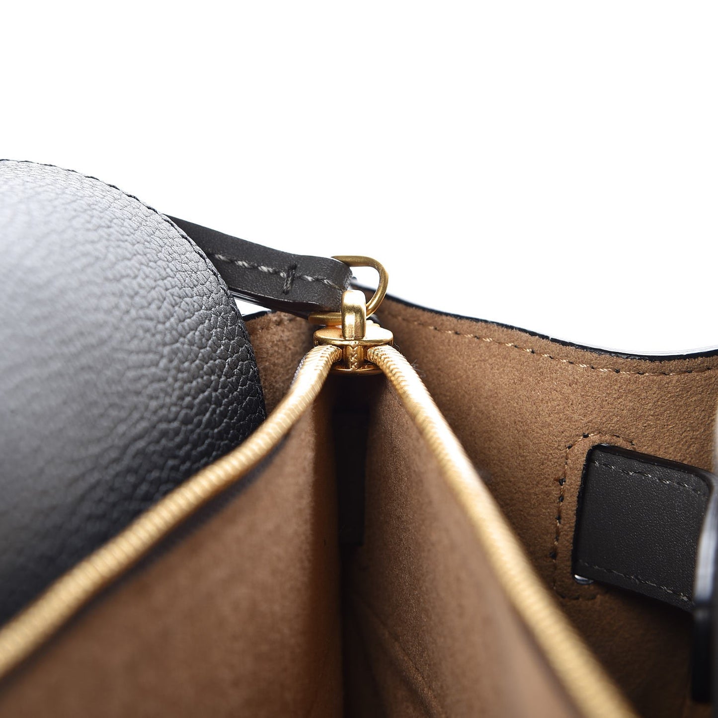 Grained Calfskin Medium Milla Tote Phantom Grey