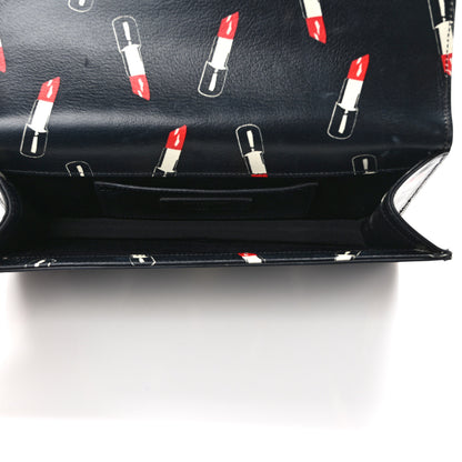 Saint Laurent Calfskin Lipstick Print Classic Monogram Kate Clutch Black 5 of 6