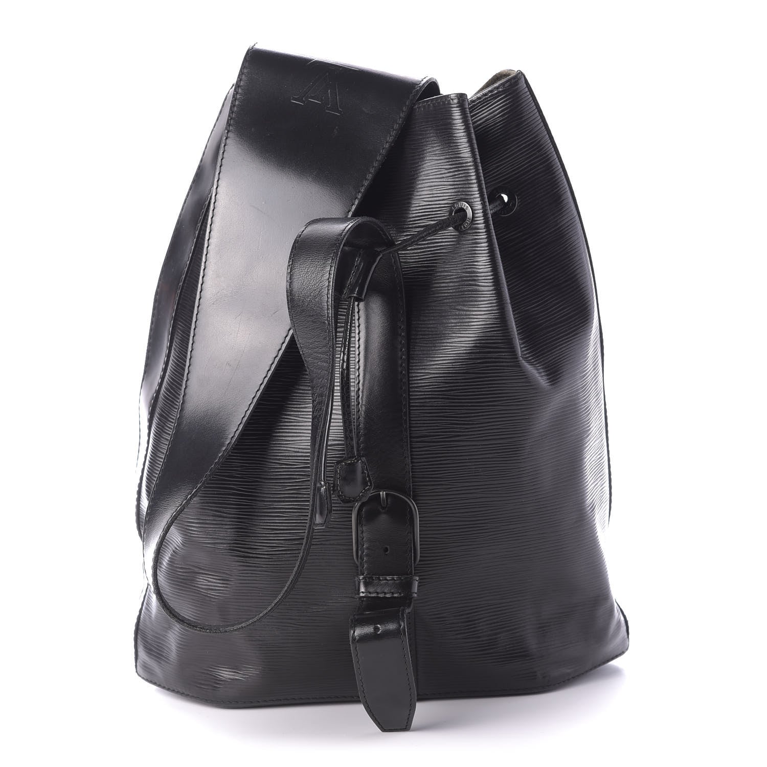 Louis Vuitton Epi Sac D'Epaule GM Black 3 of 17