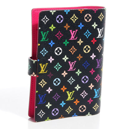 Louis Vuitton Monogram Multicolor Small Ring Agenda Black Grenade 3 of 8
