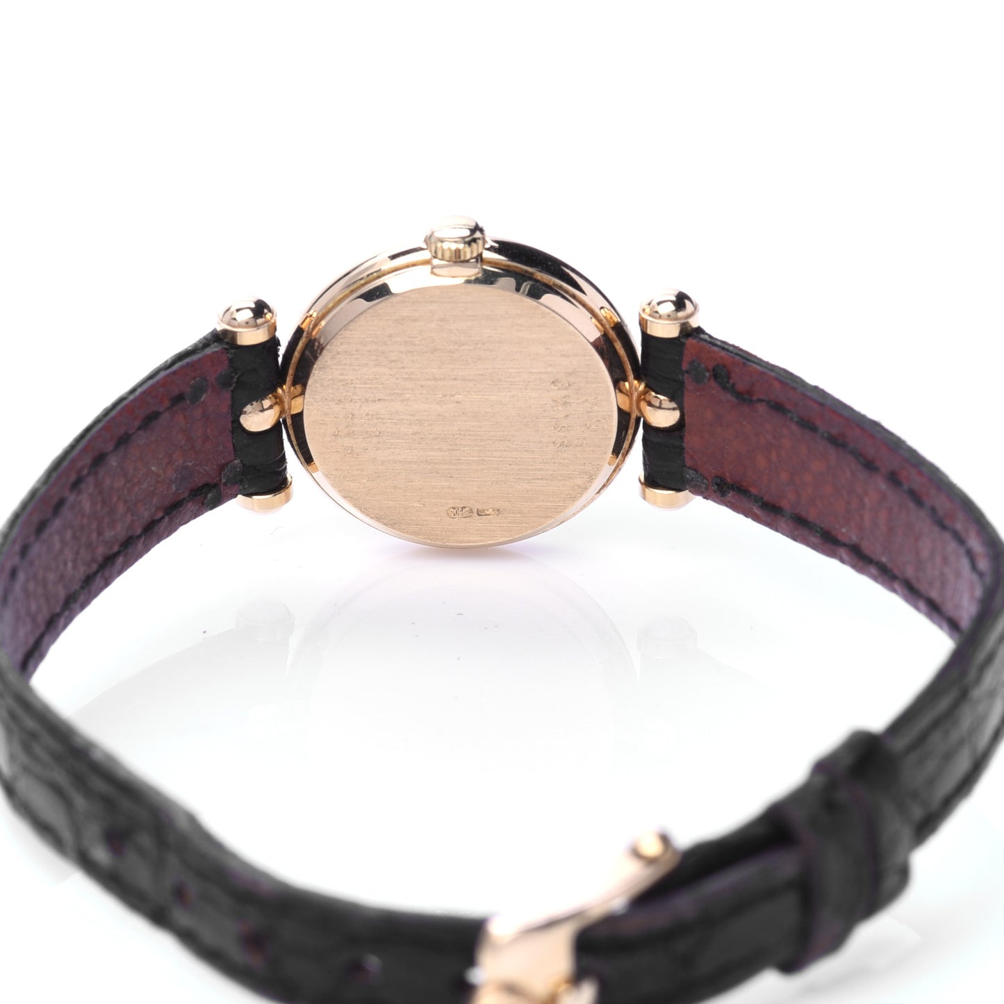 18K Yellow Gold Alligator 21mm La Collection Quartz Watch