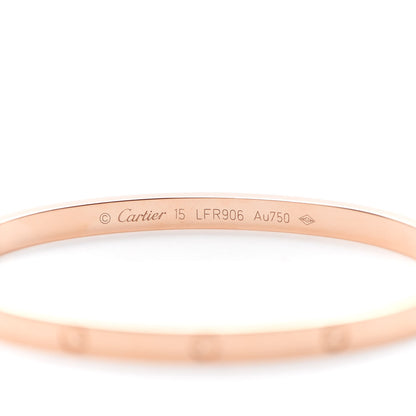 Cartier 18K Pink Gold Small LOVE Bracelet 15 5 of 6