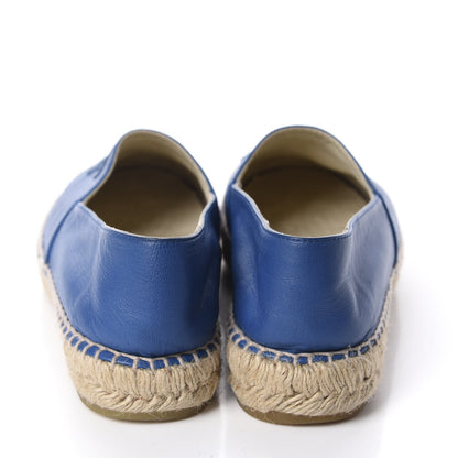 Chanel Lambskin CC Espadrilles 40 Blue 6 of 11