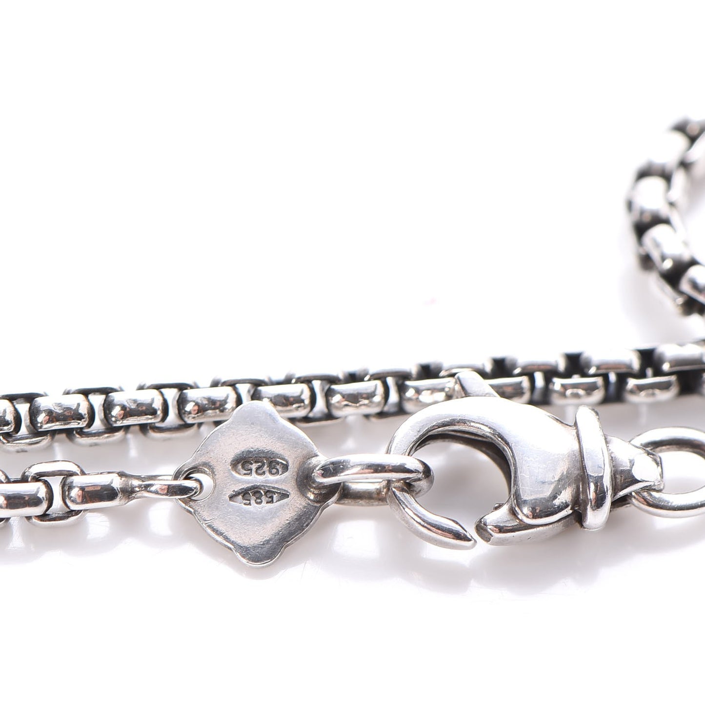 Sterling Silver 14K Yellow Gold Pearl Logo Station Necklace 16"