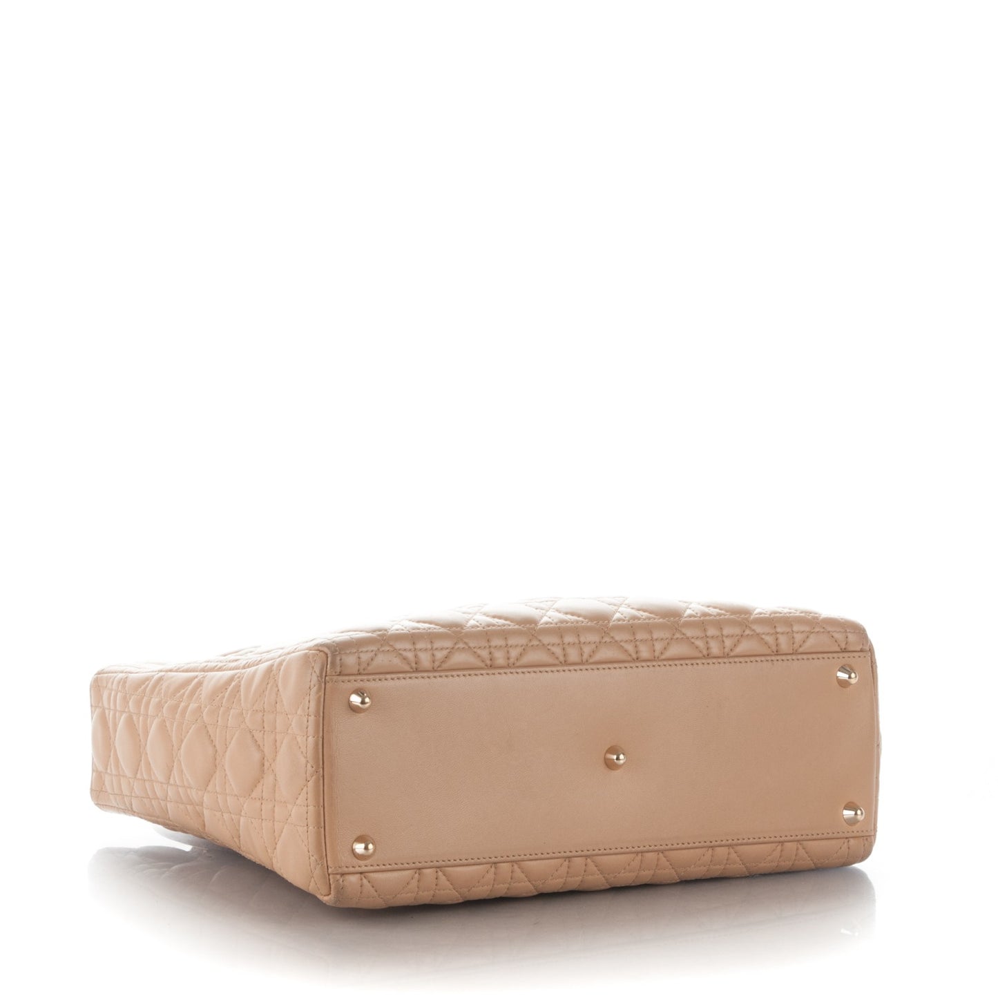 Lambskin Cannage Large Lady Dior Beige