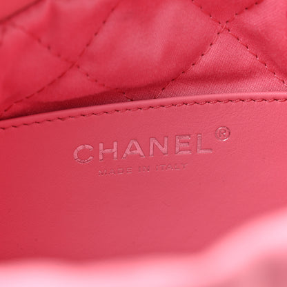 Chanel Shiny Calfskin Quilted Mini Chanel 22 Pink 6 of 10