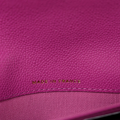 Chanel Caviar Quilted Large Flap Wallet Purple 7 of 9
