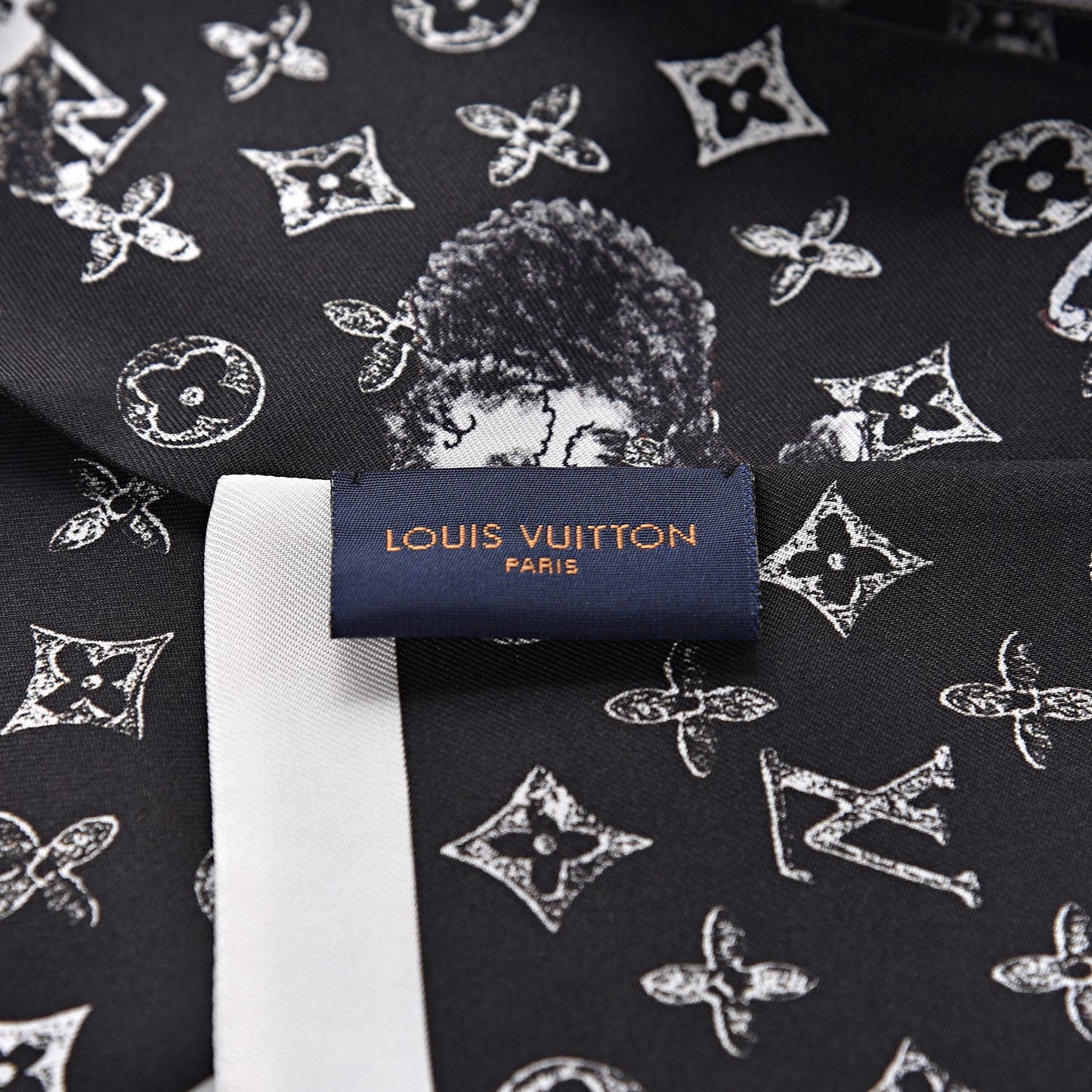 Silk Catogram Classic Bandeau Black