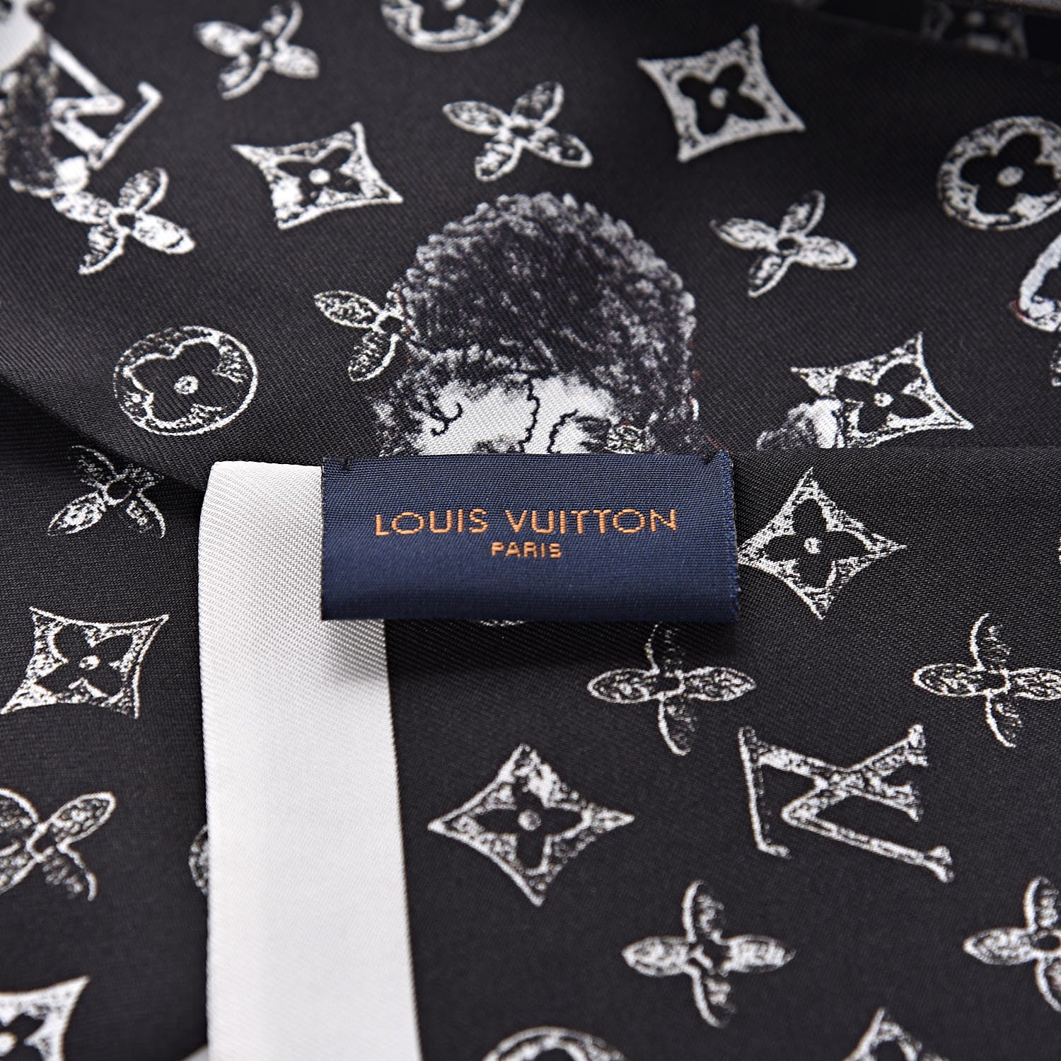 Louis Vuitton Silk Catogram Classic Bandeau Black 3 of 4