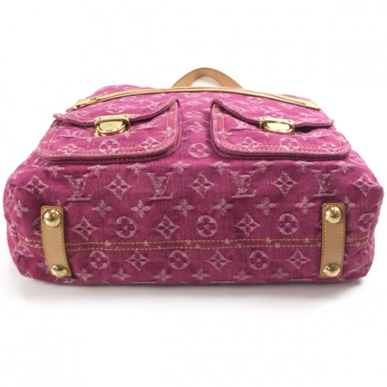 Louis Vuitton Denim Baggy GM Fuchsia 4 of 12