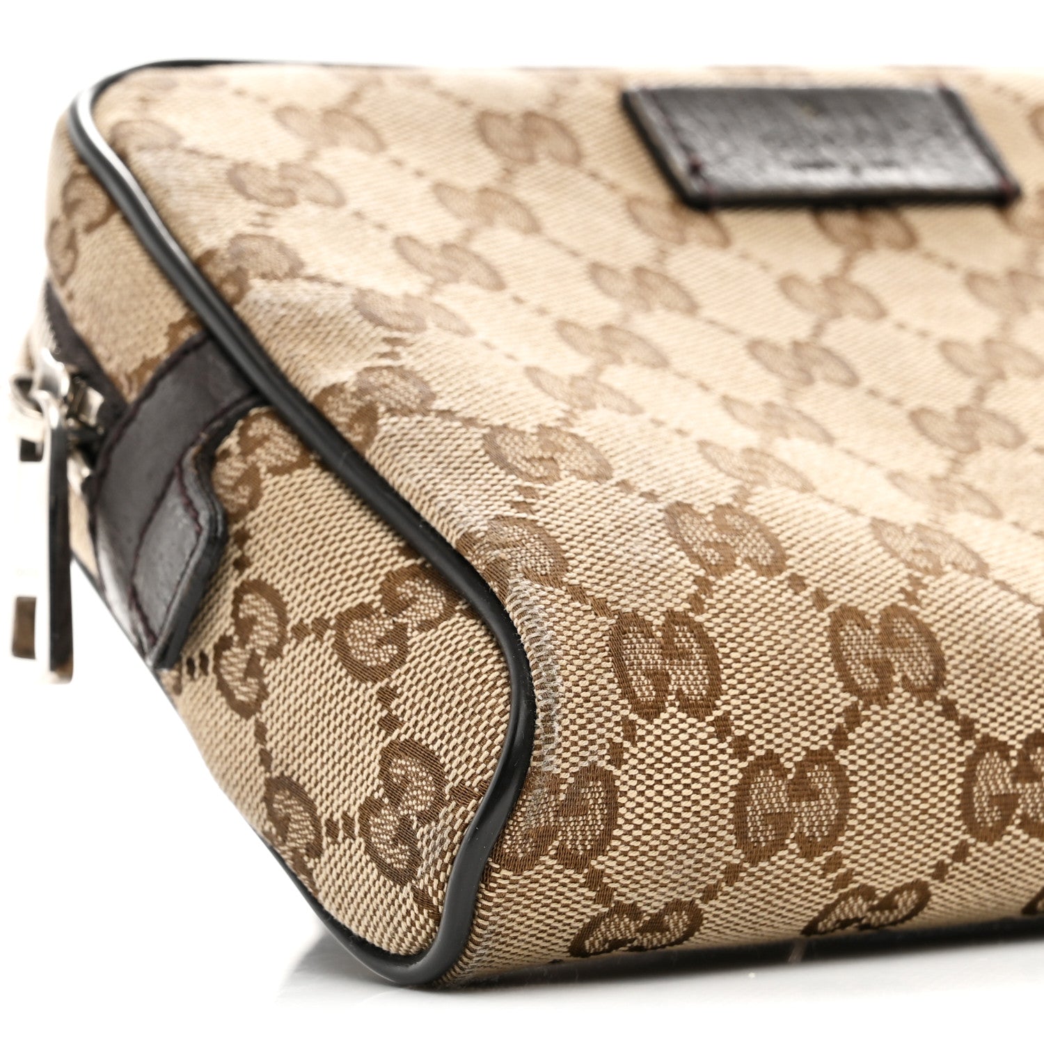 Gucci Monogram Belt Bag Dark Brown 9 of 10