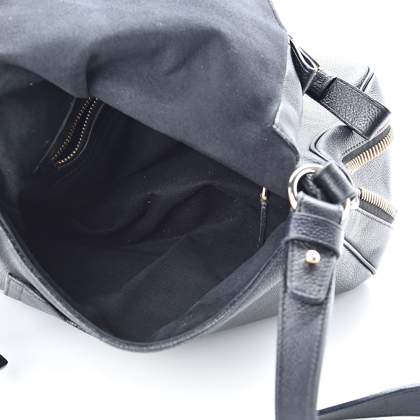 Grained Calfskin Medium Jennifer Crossbody Bag Black