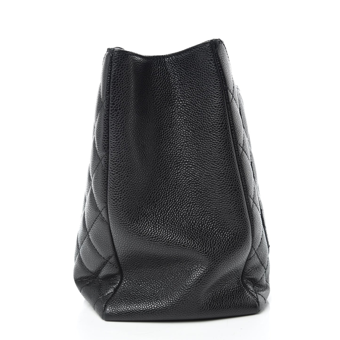 Caviar Quilted Grand Shopping Tote GST Black