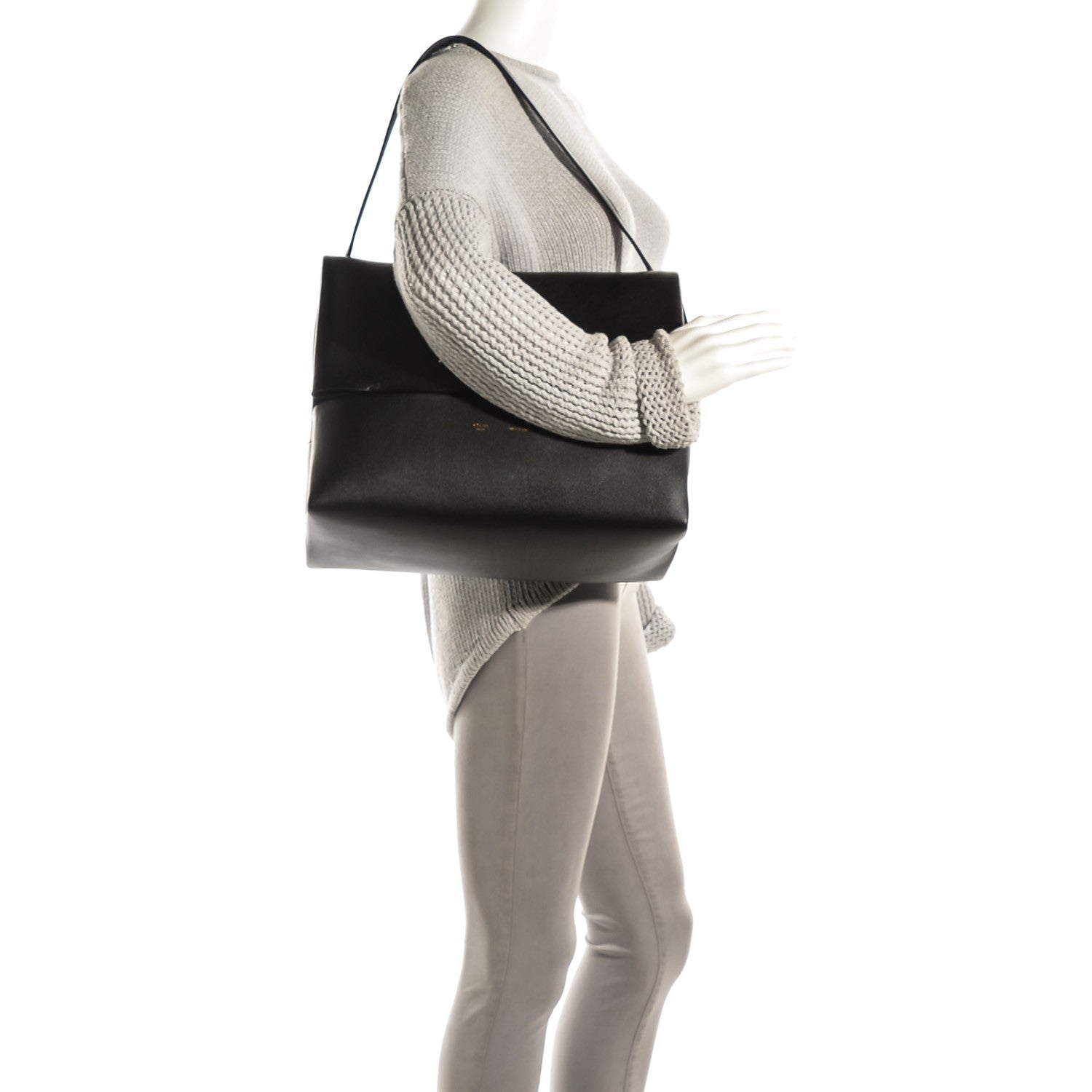 Celine Baby Calfskin All Soft Shoulder Bag Black 2 of 9
