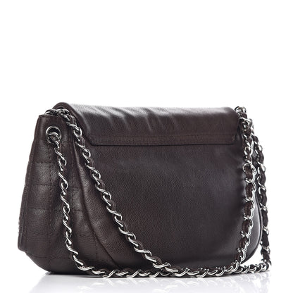 Chanel Caviar Half Moon Large Flap Dark Brown 4 of 15
