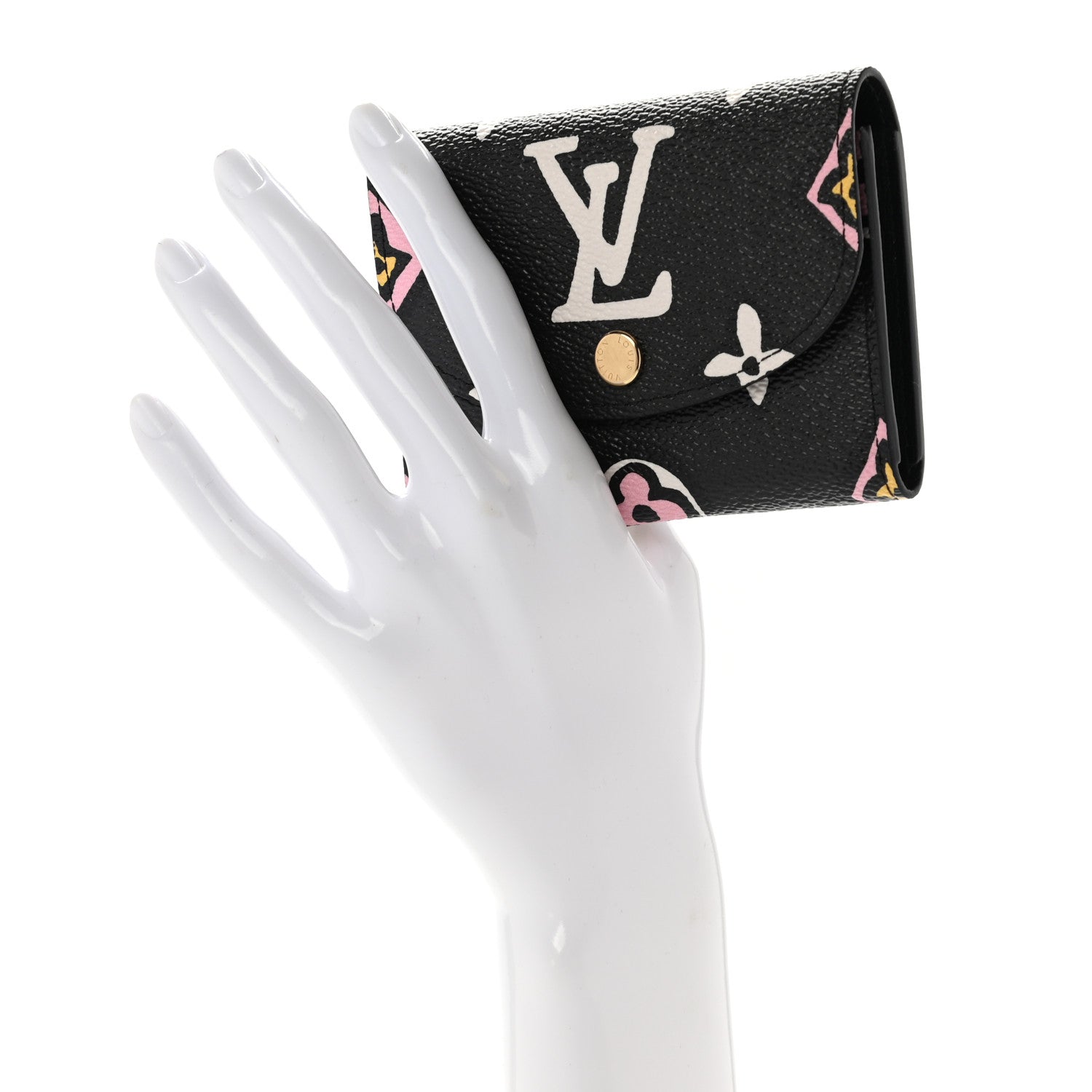 Louis Vuitton Monogram Giant Wild At Heart Rosalie Coin Purse Black 2 of 7