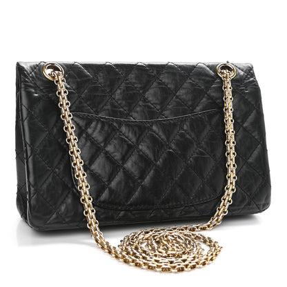 Chanel Aged Calfskin Quilted 2.55 Reissue 225 Flap Black 3 of 12