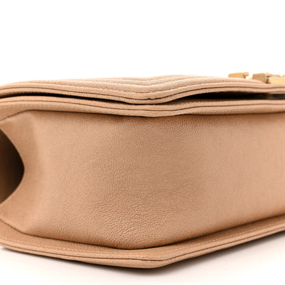 Chanel Caviar Quilted Medium Boy Flap Beige 9 of 12