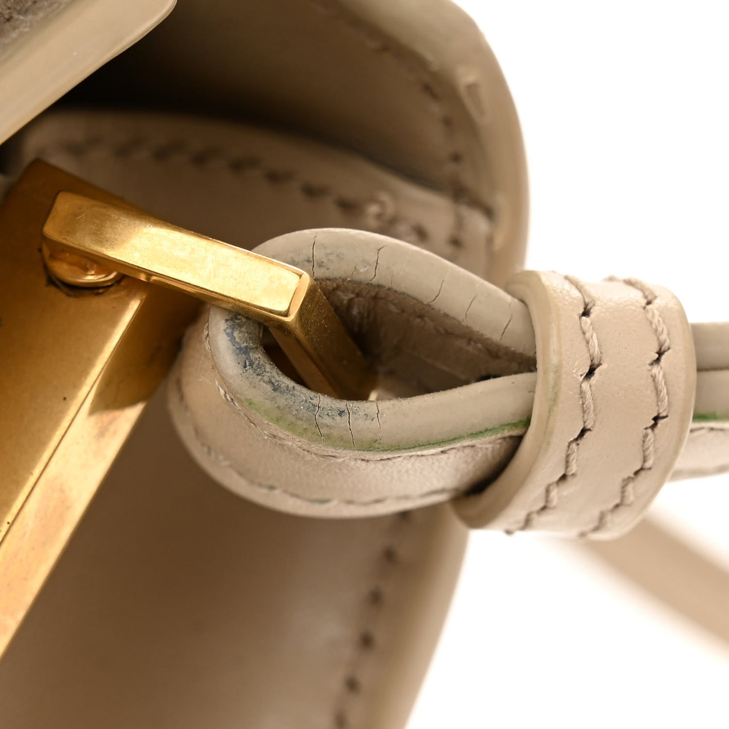 Kid Suede Smooth Calfskin Mini Classic Monogram Cassandra Top Handle Sea Salt