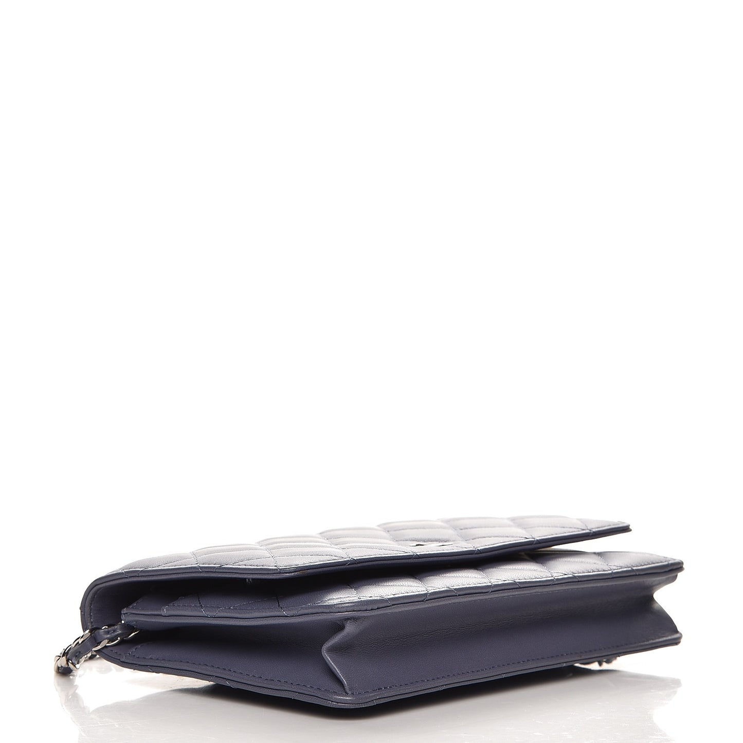 Lambskin Quilted Wallet On Chain WOC Lavender